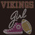 Vikings girl (TENNIS) Shoe Sneaker Football Rhinestone Transfer