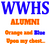 WWHS Alumni Orange and Blue - custom  vinyl transfer