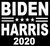 BIDEN HARRIS 2020 with star - Vinyl Transfer