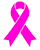 (2 qty) Ribbon 4"(H) Cancer Awareness - DTF Transfer