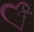 Purple Heart Logo - custom Rhinestone Transfer