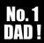 (2 qty) No. 1 DAD ! DTF transfer