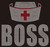 BOSS with NURSE Cap custom Rhinestone transfer BOSS with NURSE Cap custom Rhinestone transfer