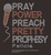 Microphone, PRAY POWER PREACH PRETTY PROPHESY Felicia custom Rhinestone Transfer