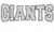 GIANTS Mascot Rhinestone Transfer Iron On