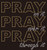 PRAY PRAY PRAY custom Rhinestone Transfer