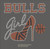 BULLS girl heel Basketball Custom Rhinestone Transfer BULLS girl heel Basketball Custom Rhinestone Transfer