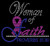 (Ribbon) Woman of Faith Cancer Awareness Custom Rhinestone Transfer