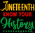 (2 Qty) Juneteenth Know Your History - DTF transfer (2 Qty) Juneteenth Know Your History - DTF transfer
