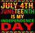 (2 Qty) July 4th (broken letters) Strike out Juneteenth is my Independence day - DTF transfer