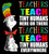 (2 Qty) Cat in the hat - Teachers teach tiny human - custom DTF transfer (2 Qty) Cat in the hat - Teachers teach tiny human - custom DTF transfer