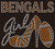 BENGALS girl heel Football - custom Rhinestone transfer