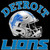 (2 Qty) Detroit Lions Helmet - custom sports DTF transfer (2 Qty) Detroit Lions Helmet - custom sports DTF transfer