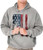 Classic Tease American Flag Vertical Star Antique Hoodie Sweatshirt