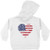 USA Heart Flag Kids Toddler Hoodie Sweatshirt