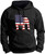 Patriotic Dog Gift English Bulldog American Flag Premium Hoodie Sweatshirt DTF
