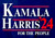 (2 qty) Kamala Harris' 24 for the People (text only) - custmo DTF transfer