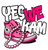 (2 qty) Yes We KAM Pink Shoe Pearls - custom DTF transfer