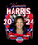 (2 Qty) Kamala Harris 2024 VOTE USA Shoes- custmo DTF transfer