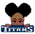 (2 Qty) TITANS Puff Girl - custom Football sports DTF transfer (2 Qty) TITANS Puff Girl - custom Football sports DTF transfer
