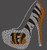 BENGALS Heel Football - custom Rhinestone transfer