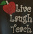 Live laugh Teach Apple School Rhinestone Transfer Iron on