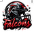(2 qty) Falcons Helmet splash Football - custom sports DTF transfer