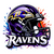 (2 QTY) RAVENS Helmet splash Football SPORTS - custom DTF transfer  (2 QTY) RAVENS Helmet splash Football SPORTS - custom DTF transfer