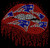 Patriots Lip Dripping Football - Sports Rhinestone transfer