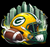 (2 Qty) PACKERS Helmet Smoke FOOTBALL SPORTS - custom DTF transfer