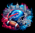 BILLS Helmet Smoke FOOTBALL SPORTS - custom DTF transfer