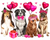 Cute Dogs Valentine day DTF transfer