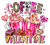 Coffee is my Valentine dual pink cups DTF transfer