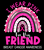 (2 qty) I Wear Pink for my Friend Breat Cancer Awareness - DTF transfer