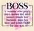 BOSS words - A Woman who prays slays, makes her own money - custom DTF transfer