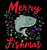 (2 Qty) Merry Fishmas Lights Christmas DTF transfer (2 Qty) Merry Fishmas Lights Christmas DTF transfer