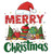 (2 Qty) Merry Christmas Santa Cap DTF transfer (2 Qty) Merry Christmas Santa Cap DTF transfer