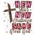 (2 Qty) New Year New Challenges Same Great God  DTF transfer