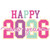 (2 Qty) Happy New Year 2026 Retro Pink DTF transfer