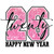 (2 Qty) Twenty 26 Happy New Year Retro Pink Glitter DTF transfer