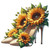 (2 Qty) Sun Flower Beige Heels DTF transfer