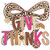 (2 Qty) Give Thanks Leopard Bow DTF transfer