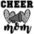 (2 Qty) Cheer Mom Heart DTF transfer