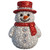 (2 Qty) Rhinestone Snowman Red Hat & Scarf DTF transfer