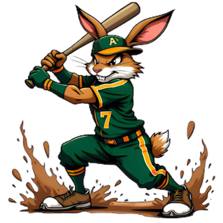 (2 Qty) Baseball Jackrabbit DTF transfer