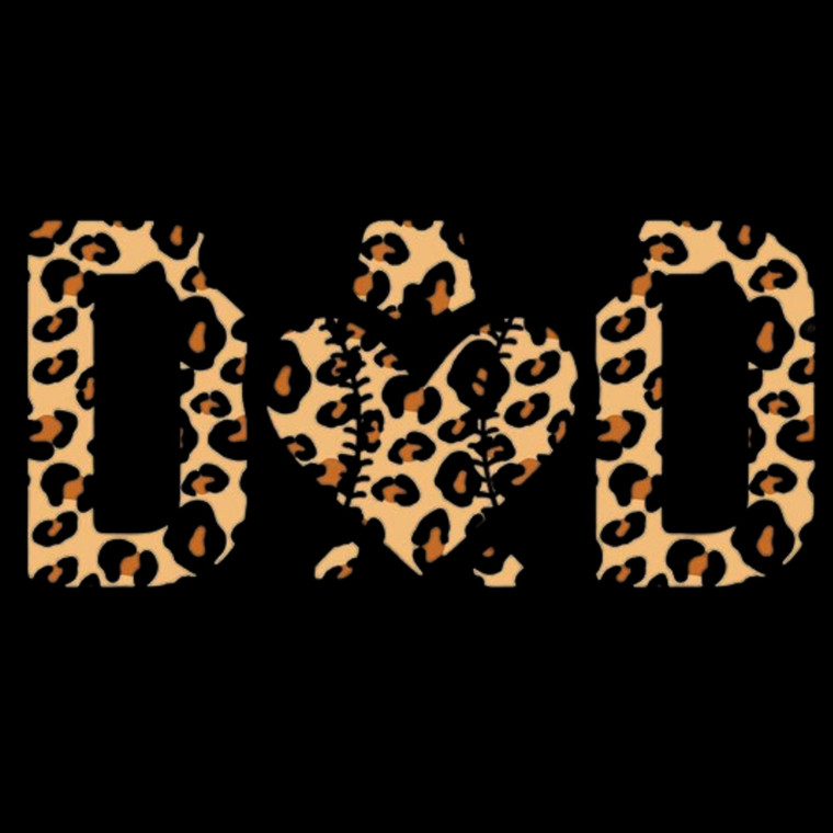 (2 Qty) Dad Love Leopard DTF transfer
