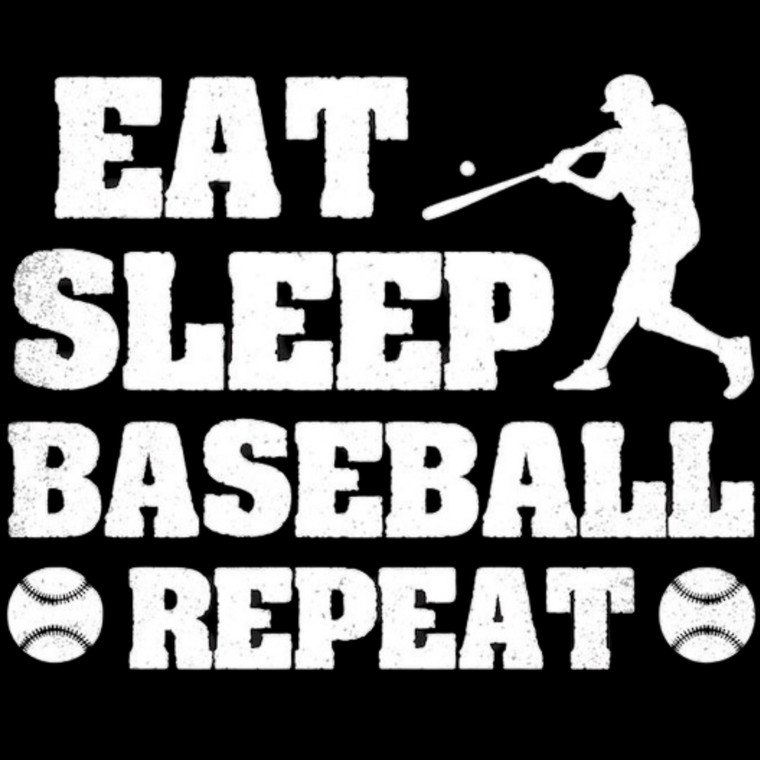 (2 Qty) Eat Sleep Baseball DTF transfer