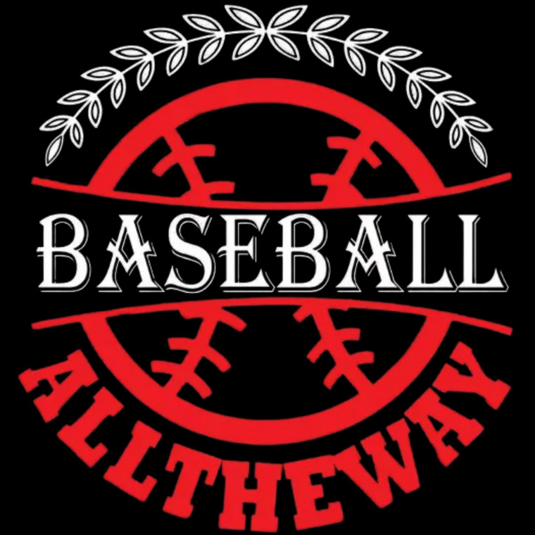 (2 Qty) Baseball All The Way Red DTF transfer