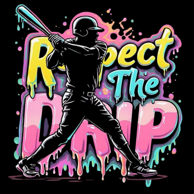 (2 Qty) Respect The Player Drip DTF transfer