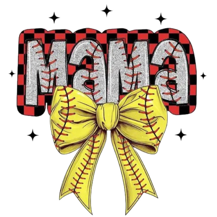 (Qty 2) Retro Yellow Mama DTF transfer